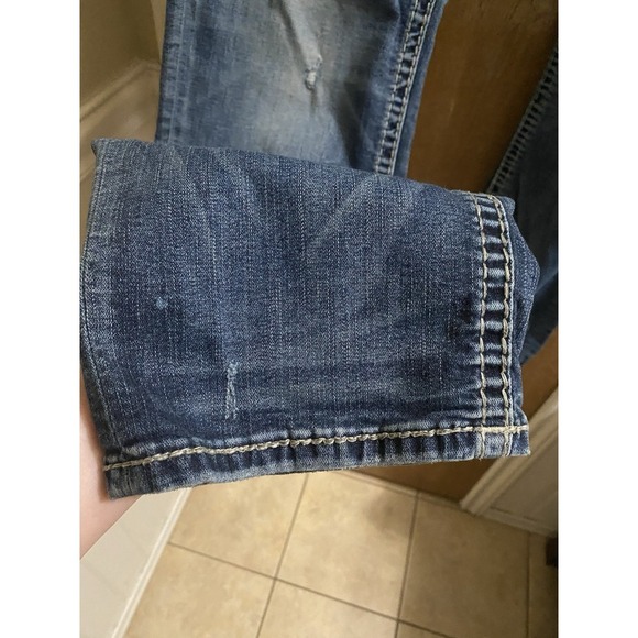 Rock Revival Jeans Mens Navid Straight 36 Blue Denim Distressed Vintage Y2K - Picture 5 of 13